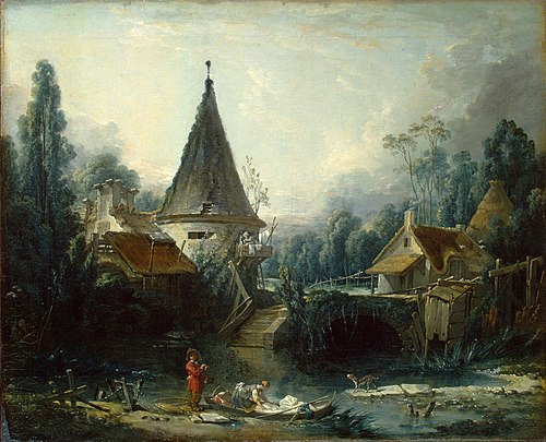 Paysage près de Beauvais, 1740, François Boucher