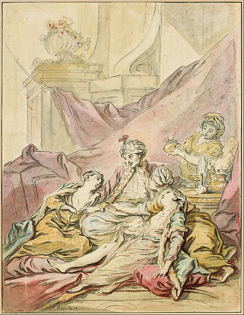 The Pasha in His Harem, 1730, François Boucher