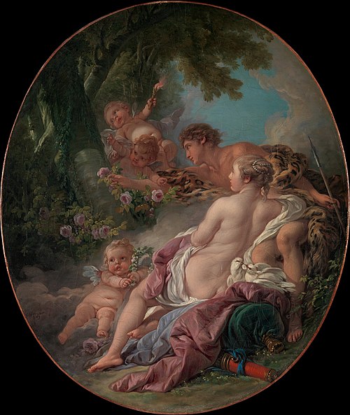 Angelica and Medoro, 1763, François Boucher