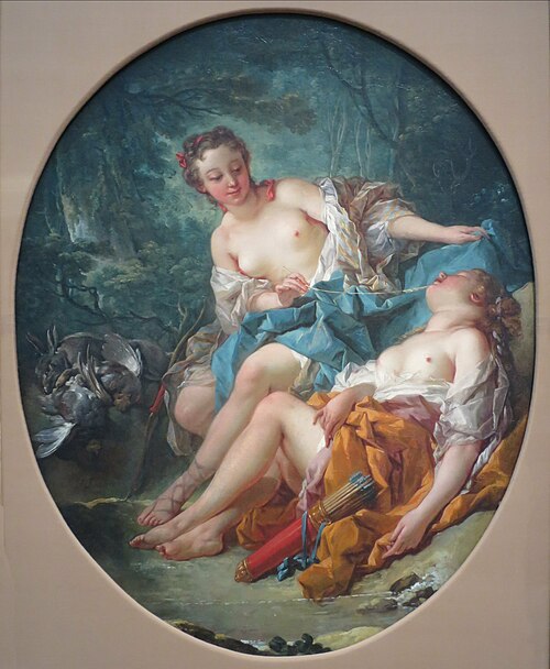 Companions of Diana, 1745, François Boucher