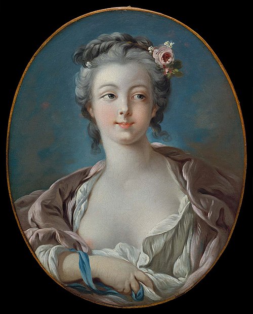 Young Woman with Flowers in Her Hair, 1734, François Boucher