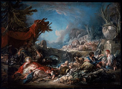 Halt at the Spring, 1765, François Boucher