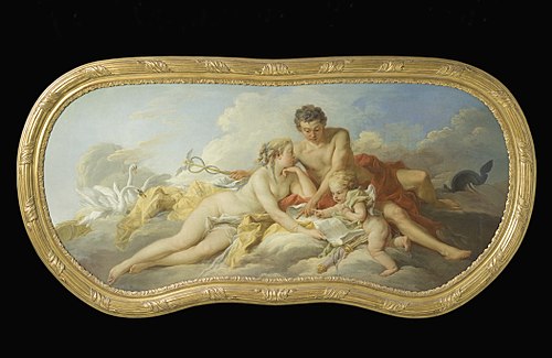 Venus and Mercury Instructing Cupid, 1738, François Boucher