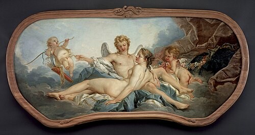 Cupid Wounding Psyche, 1741, François Boucher