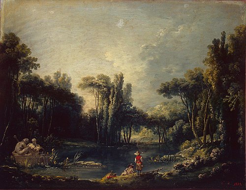 Landscape with a Pond, 1746, François Boucher