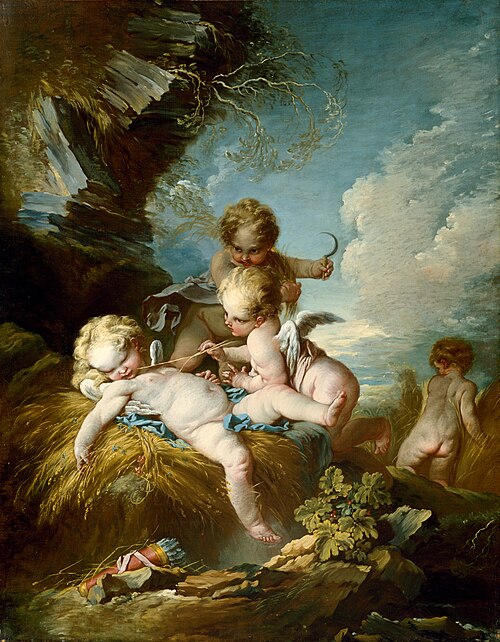 The Cherub Harvesters, , François Boucher