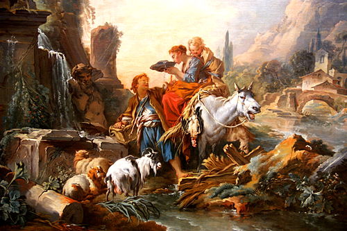 La halte à la fontaine, 1730, François Boucher