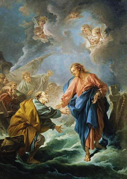 Saint Peter walking on the water, 1764, François Boucher