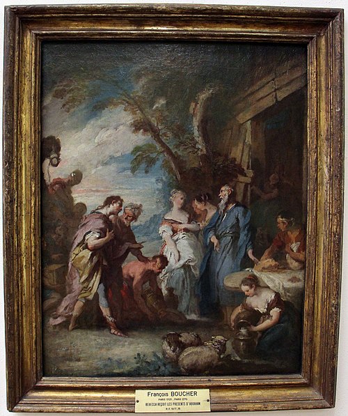 Rébecca reçoit les présents d'Abraham, 1728, François Boucher