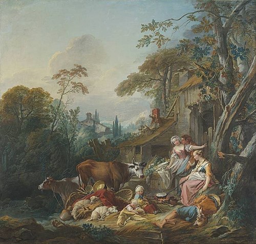 Rural idyll, 1735, François Boucher