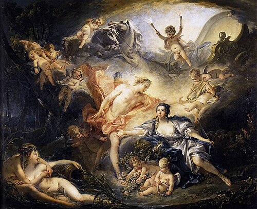 Apollon révélant sa divinité à la bergère Issé, 1750, François Boucher
