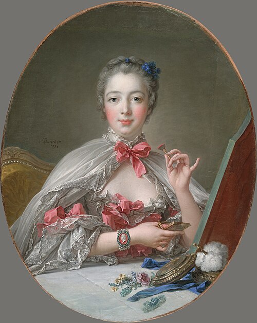 Pompadour à sa toilette, 1750, François Boucher