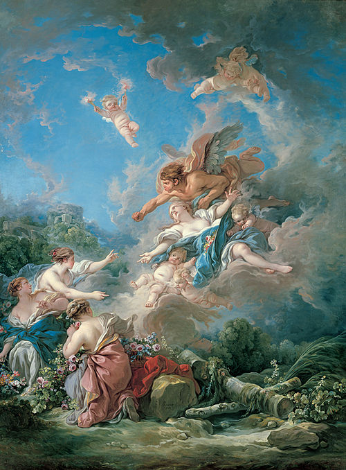 Boreas Abducting Oreithyia, 1769, François Boucher