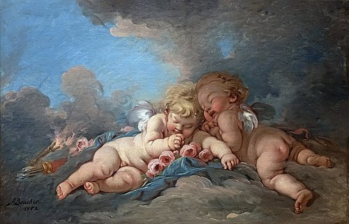 Composition aux putti, 1750, François Boucher