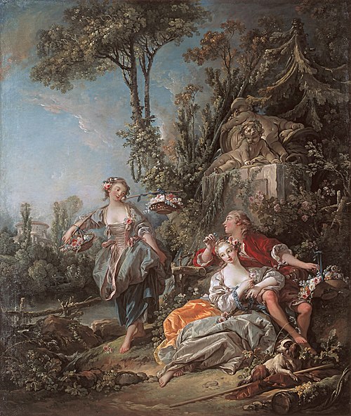 Lovers in a Park, 1758, François Boucher