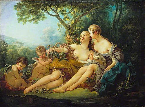 Bacchus and Erigone, 1745, François Boucher