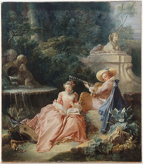 La Leçon de musique, 1701, François Boucher