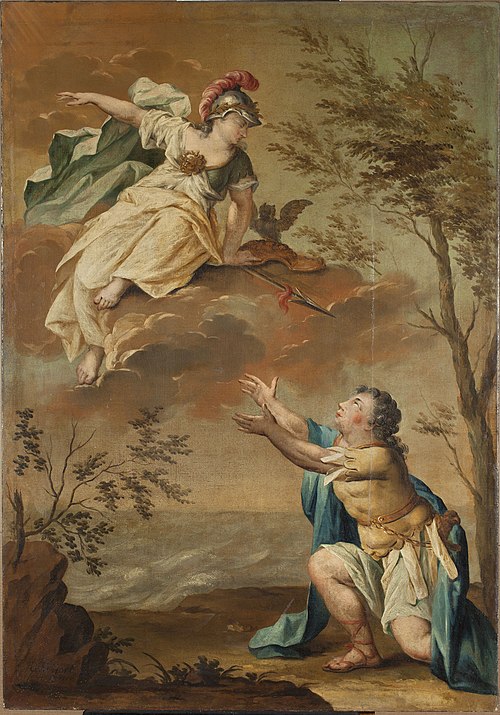 Athena and Odysseus, 1750, Rienk Keyert
