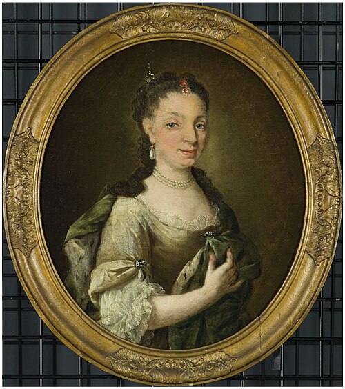 Portret van Antonia Cornelisdr. Schrevelius, 1750, Rienk Keyert