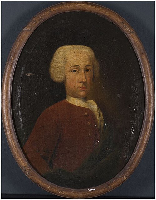 Portret van een onbekende man, 1737, Rienk Keyert