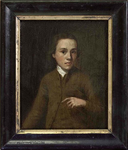 Vermoedelijk zelfportret van schilder Dirk Jacobs Ploegsma, 1794, Dirk Ploegsma