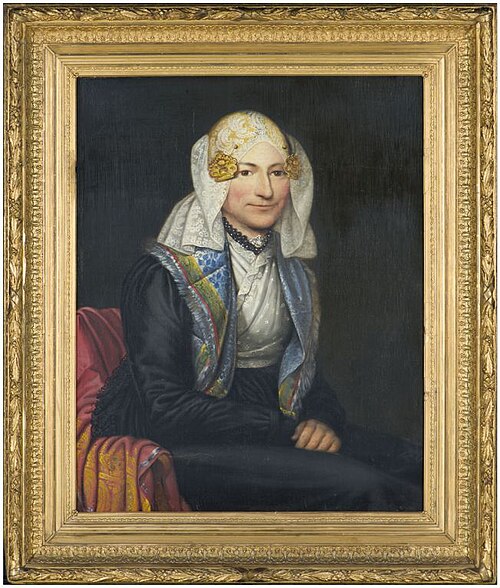 Portrait of Maria Jans Uurhaan (1783-1829), 1829, Gosling Posthumus