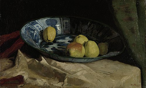 Still Life with Apples in a Delft Blue Bowl, 1885, Willem Zwart