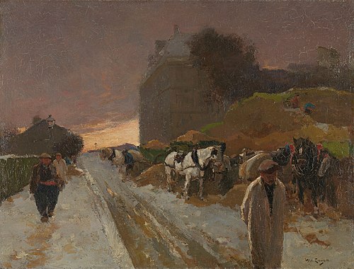 Street in Montmartre, 1890, Willem Zwart