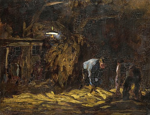In the barn, 1908, Willem Zwart