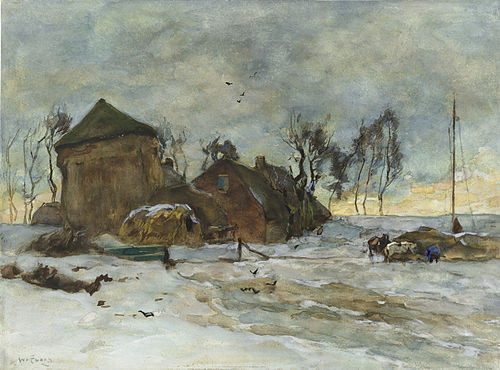 Winterlandschap, 1901, Willem Zwart