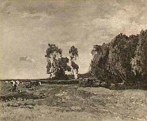 Weide met koeien, 1900, Willem Zwart