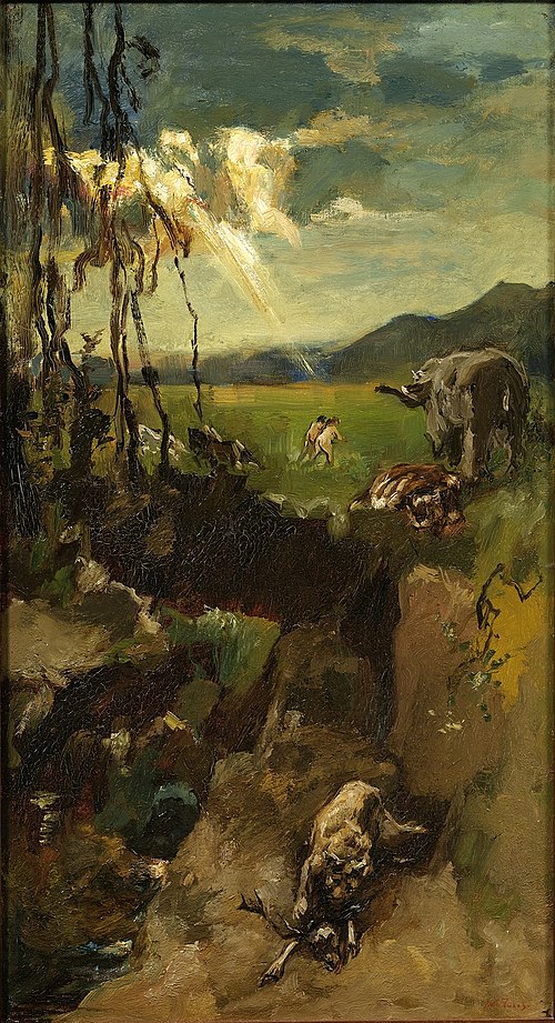 De verdrijving uit het paradijs, 1915, Willem Zwart