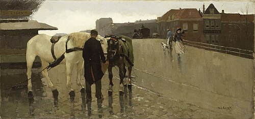 Wagenbrug in The Hague, 1890, Willem Zwart