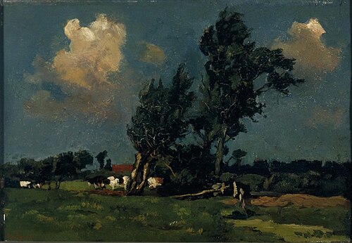 Landschap met wilgebomen, 1890, Willem Zwart