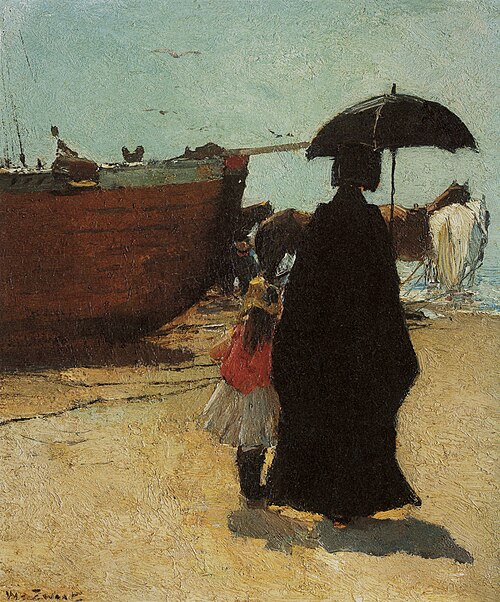 At the beach, 1886, Willem Zwart