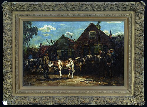 Veemarkt te Hilversum, 1910, Willem Zwart