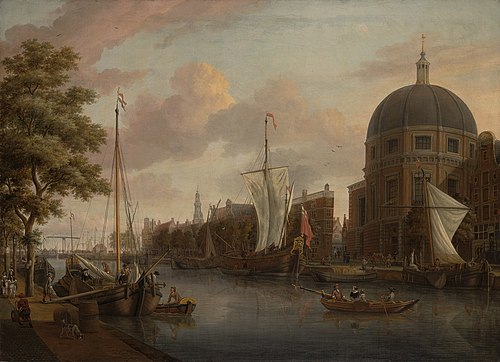 Het Singel met de Ronde Lutherse Kerk, 1685, Jacob Storck