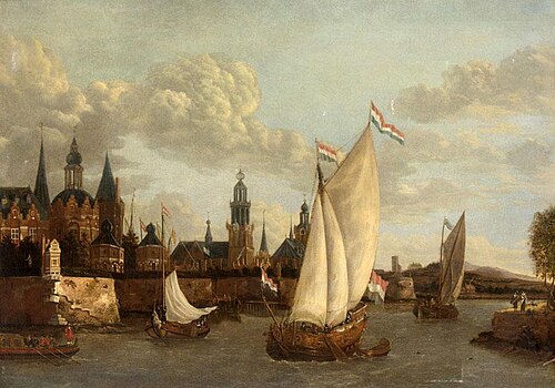 Capriccio View of Haarlem, 1650, Jacob Storck