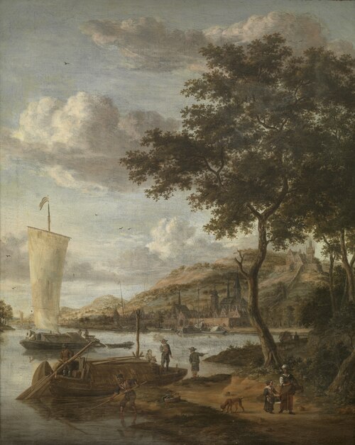 View of the Necker, 1650, Jacob Storck