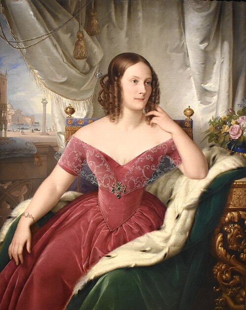 Portrait of the Grand Duchess Elena Pavlovna Romanova, 1841, Felice Schiavoni