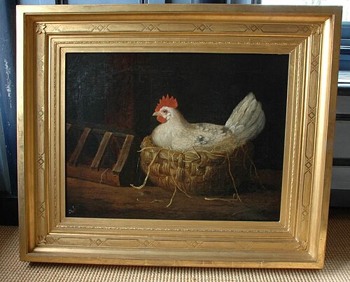 Kip op het nest, 1839, Assuerus Quaestius