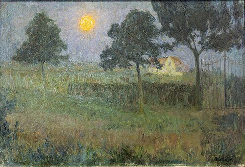 Paysage au crépuscule, 1905, Frits van den Berghe