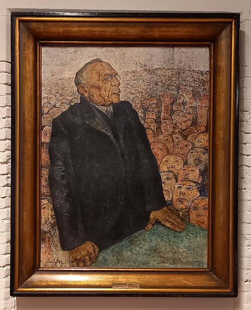 Portret van de politicus Edward Anseele, 1932, Frits van den Berghe