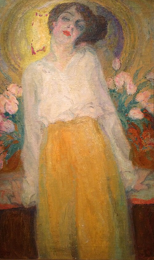Lente. De actrice Stella van de Wiele (1887-1954), 1915, Frits van den Berghe