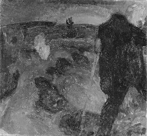 Studie voor 'De schilder', 1915, Frits Van den Berghe