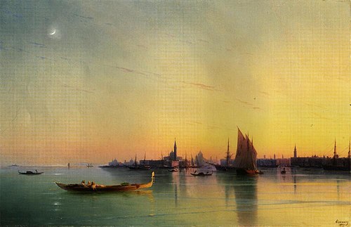 Venice at Sunset, 1873, Ivan Aïvazovski