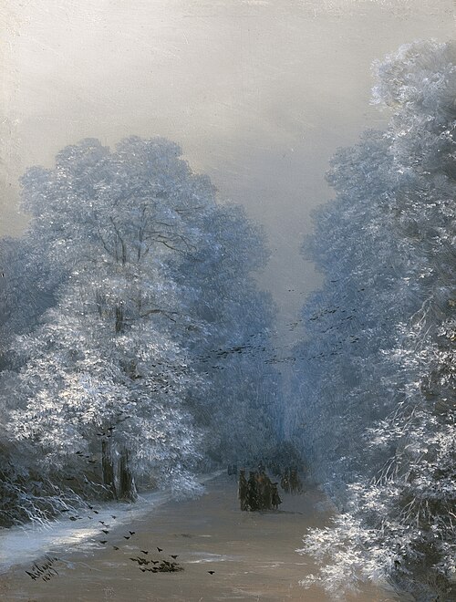 Winter landscape, 1876, Ivan Aïvazovski