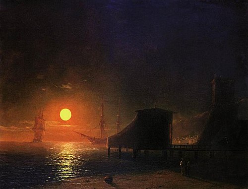 Feodosia. Moon night, 1852, Ivan Aïvazovski