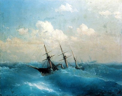 La tempête, 1871, Ivan Aïvazovski