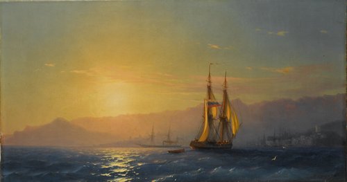 Sunset at sea, 1877, Ivan Aïvazovski